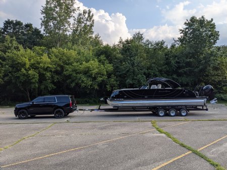 triple axle pontoon boat trailer